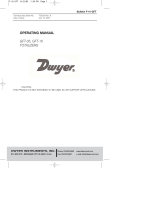 Dwyer Series GFT User manual