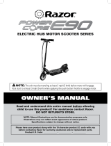 Razor PowerCore E90 Owner's manual