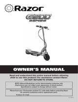 Razor E200 Series Electric Scooter Owner's manual