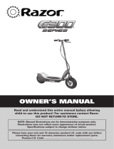 Razor E300 Series Owner's manual