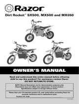 Razor Dirt Rocket MX500 Owner's manual
