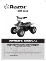 Razor Dirt Quad Owner's manual