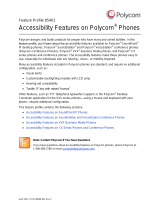 ADTRAN Accessibility Features for Polycom Phones Owner's manual