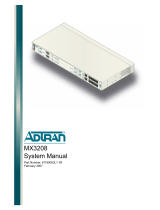 ADTRAN MX3208 System Manual