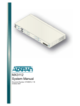 ADTRAN MX3112 System Manual