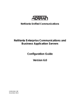 ADTRAN NetVanta Enterprise Communication Server and Business Application Server Version 6 Configuration Guide