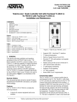ADTRAN Total Access 750 BCU DSX-1 Installation and Maintenance Manual