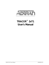 ADTRAN TRACER 2xT1 User manual