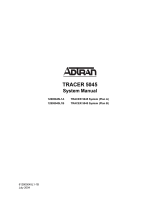 ADTRAN TRACER 5045 User manual