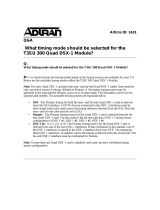 ADTRAN What timing mode should be selected for the T3SU 300 Quad DSX-1 Owner's manual