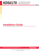 Acnodes KDS6170 Installation guide