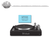 McIntosh Integrated Turntable MTI100 Owner's manual