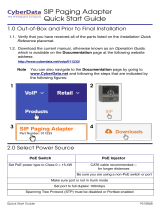 CyberData 011233 Quick start guide