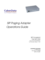 CyberData 011233 Operations Guide