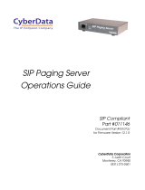 CyberData 011146 Operations Guide