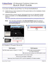 CyberData 011214 Quick start guide