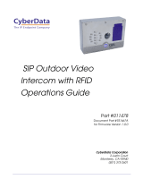 CyberData 011478 Operating instructions