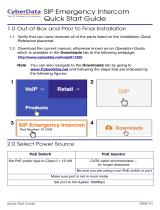 CyberData 011209 Quick start guide