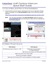 CyberData 010935 Quick start guide