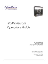 CyberData 010935 Operations Guide