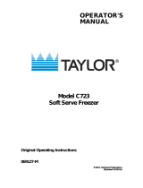 Taylor Model C723 Owner's manual
