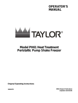 Taylor Model PH61 Peristaltic Pump Owner's manual