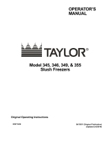 Taylor Model 345/346/349/355 Owner's manual