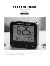 Sharper Image Travel Alarm Clock User manual