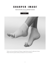 Sharper Image Moisturizing Toe Alignment Socks Owner's manual