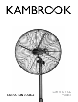 Kambrook 46cm Gunmetal Pedestal Fan User manual