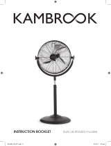 Kambrook 40cm High Velocity Pedestal Fan User manual