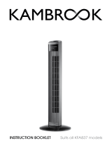 Kambrook 90cm LED Display Tower Fan User manual