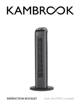 Kambrook Arctic 77cm Tower Fan with Remote Control User manual