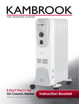 Kambrook 11 Fin Oil Column Heater User manual