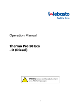 Webasto Thermo Pro 50 ECO Operating instructions