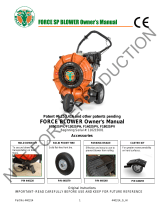 Simplicity FORCE BLOWER User manual