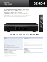 Denon DBP-1610 Quick start guide