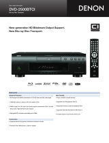 Denon DVD-2500BTCI Quick start guide