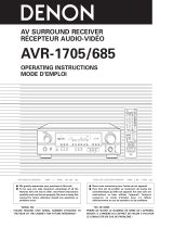 Denon Stereo Receiver AVR-685 User manual