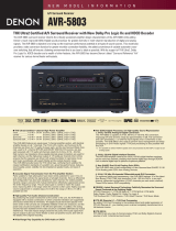Denon AVR-5803 User manual