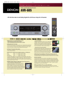 Denon AVR-685 User manual