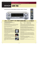 Denon AVR-785 User manual