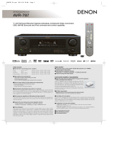 Denon AVR 787 - AV Receiver Quick start guide