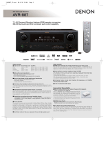 Denon AVR-887 Quick start guide