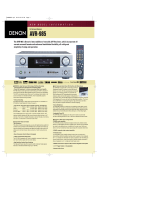 Denon AVR-985 Quick start guide