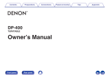 Denon DP-400 Owner's manual