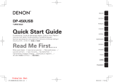 Denon DP-400 Owner's manual
