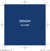 Denon AH-C160W Quick start guide