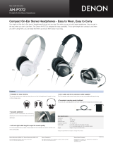 Denon AH-P372W Quick start guide