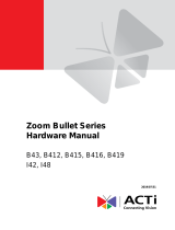 ACTi B43 B412 B415 B416 B419 I42 I48 User manual